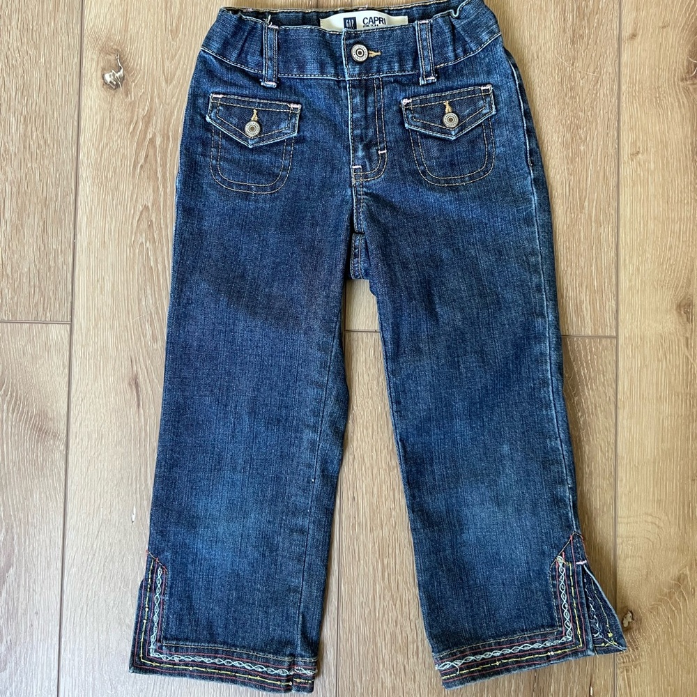 Girls Gap Capri stretch jeans size 7 slim